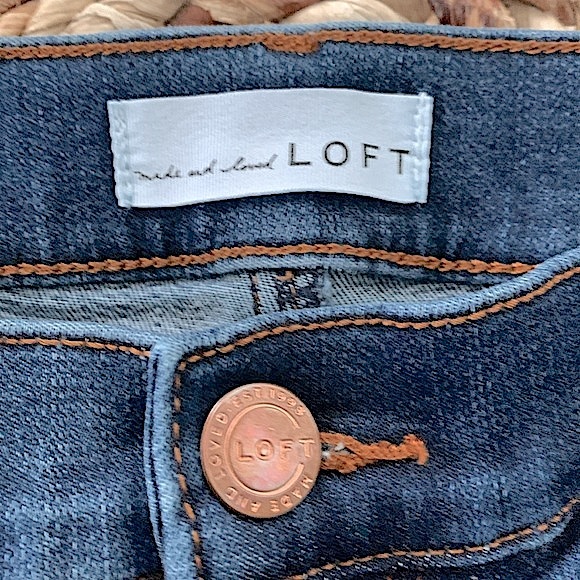 LOFT Embroidered Cuff Modern Skinny Jean - Picture 10 of 12